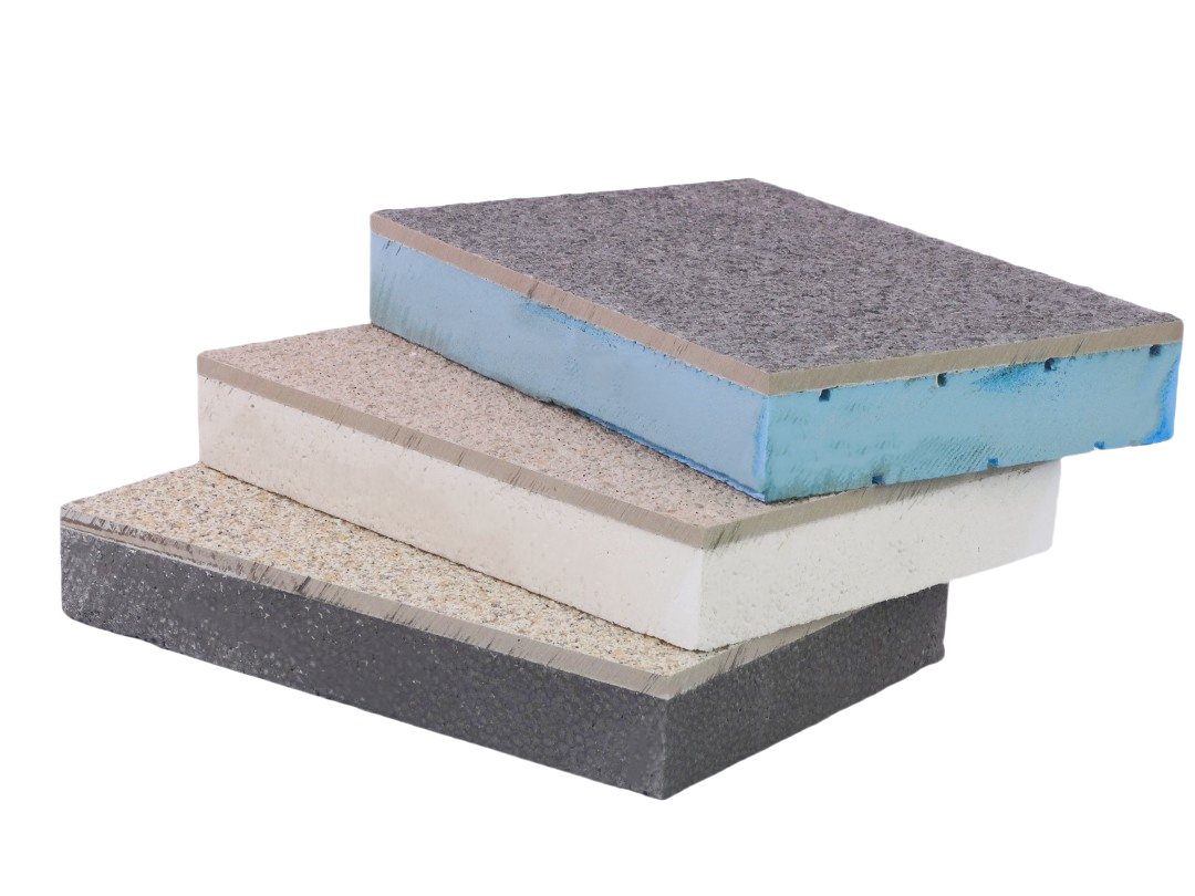 Water-in-sand finish insulation decorative integrated board