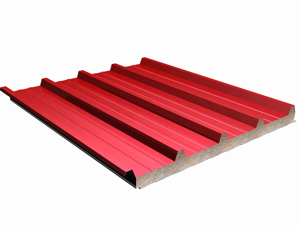 Roof Panel Rock Wool 5 Ribs